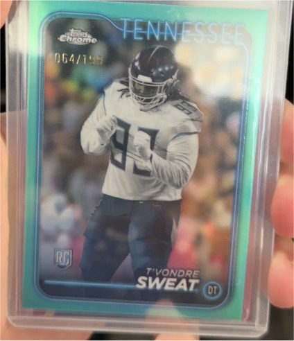 2024 Topps Chrome #266 T'Vondre Sweat — front