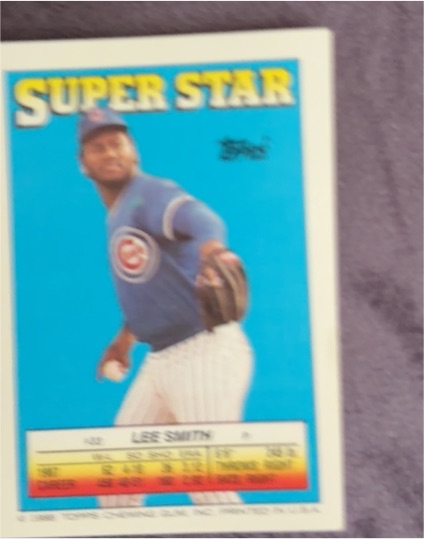 1988 Topps Super Star #182 Lee Smith — front