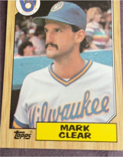 1987 Topps #640 Mark Clear — front
