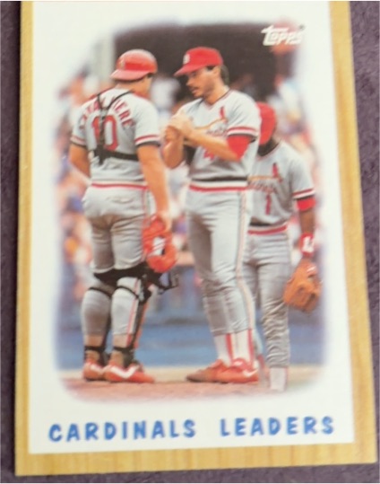 1987 Topps #181 Cardinals Leaders St. Louis Cardinals — front