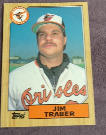 1987 Topps #484 Jim Traber — front