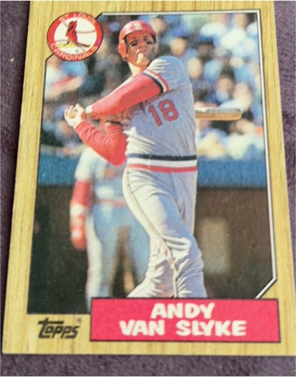 1987 Topps #33 Andy Van Slyke — front