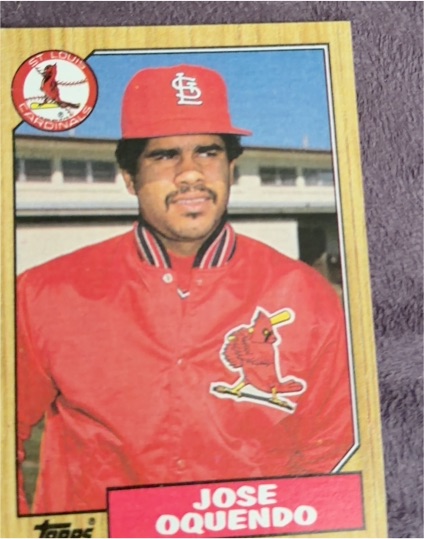 1987 Topps #133 Jose Oquendo — front