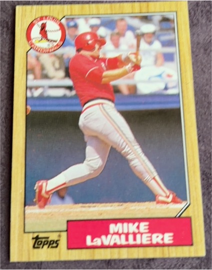 1987 Topps #162 Mike LaValliere — front
