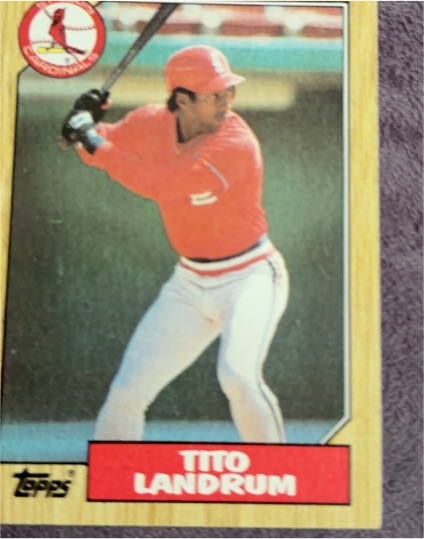 1987 Topps #288 Tito Landrum — front