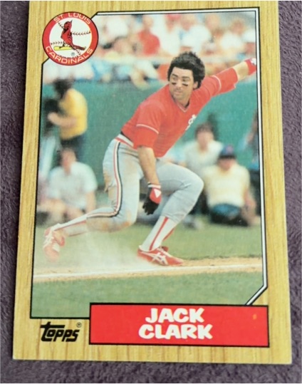 1987 Topps #520 Jack Clark — front
