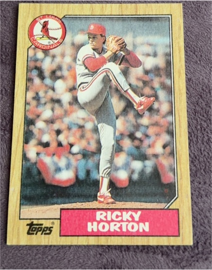 1987 Topps #542 Ricky Horton — front