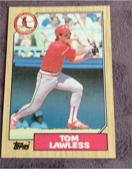 1987 Topps #647 Tom Lawless — front