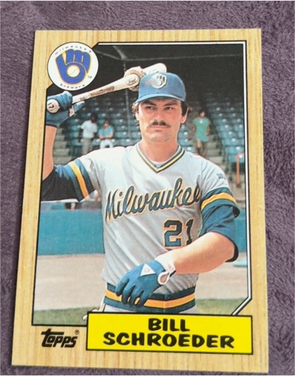 1987 Topps #302 Bill Schroeder — front