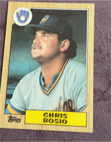 1987 Topps #448 Chris Bosio — front