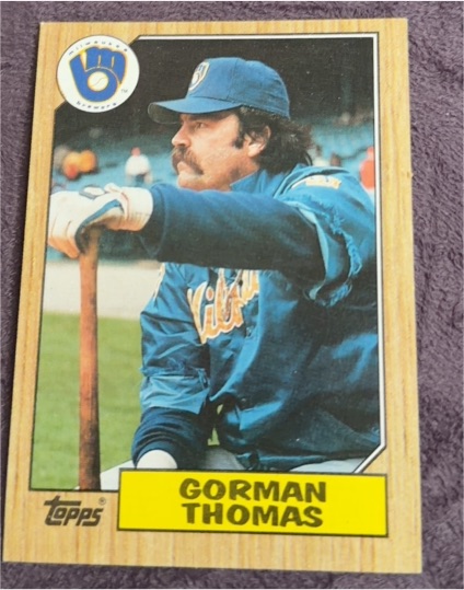 1987 Topps #495 Gorman Thomas — front