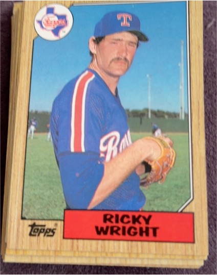 1987 Topps #202 Ricky Wright — front