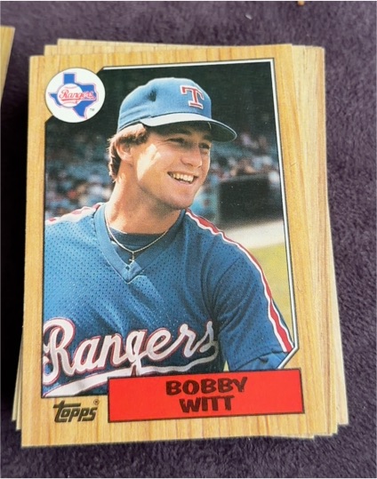 1987 Topps #415 Bobby Witt — front