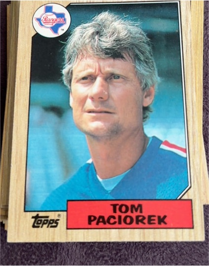 1987 Topps #729 Tom Paciorek — front