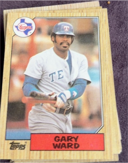 1987 Topps #762 Gary Ward — front