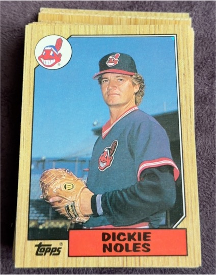 1987 Topps #244 Dickie Noles — front