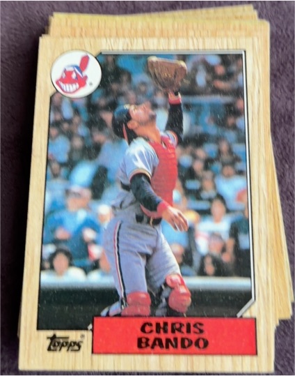 1987 Topps #322 Chris Bando — front