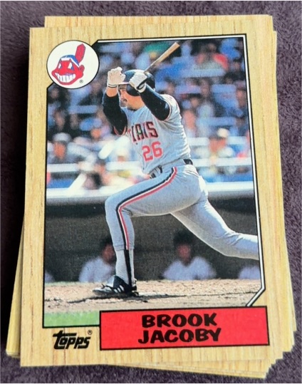 1987 Topps #405 Brook Jacoby — front