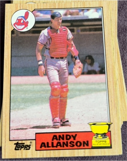1987 Topps #436 Andy Allanson — front