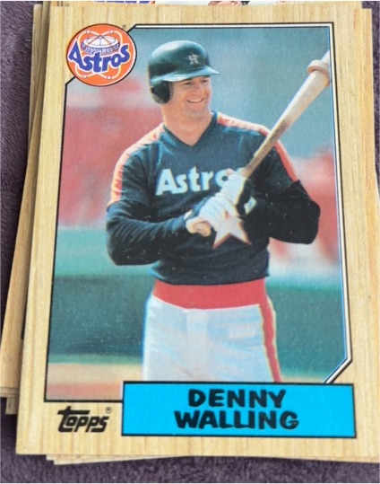 1987 Topps #222 Denny Walling — front
