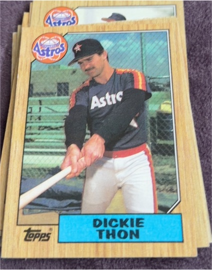1987 Topps #386 Dickie Thon — front