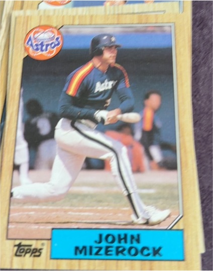 1987 Topps #408 John Mizerock Houston Astros — front