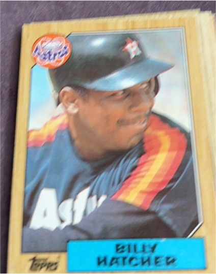 1987 Topps #578 Billy Hatcher — front