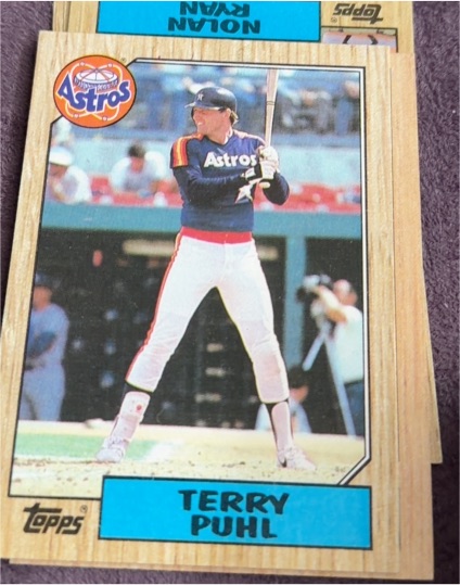 1987 Topps #693 Terry Puhl — front