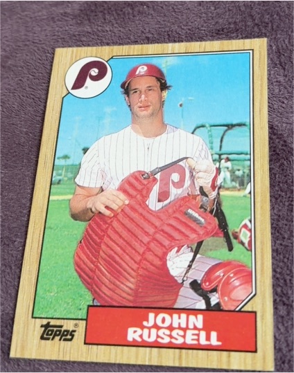 1987 Topps #379 John Russell Philadelphia Phillies — front