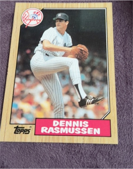 1987 Topps #350 Dennis Rasmussen — front