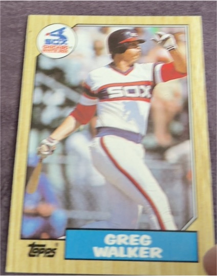 1987 Topps #397 Greg Walker — front