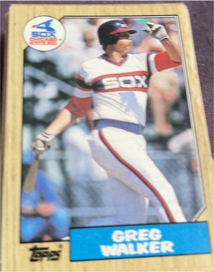 1987 Topps #397 Greg Walker — front