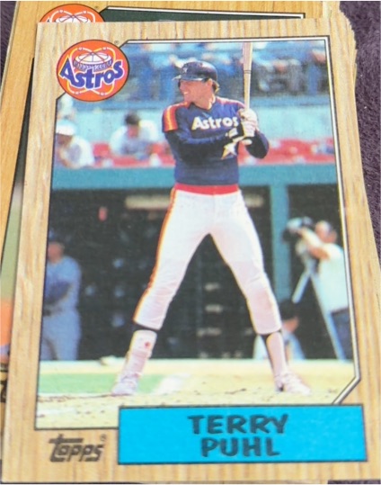 1987 Topps #693 Terry Puhl — front