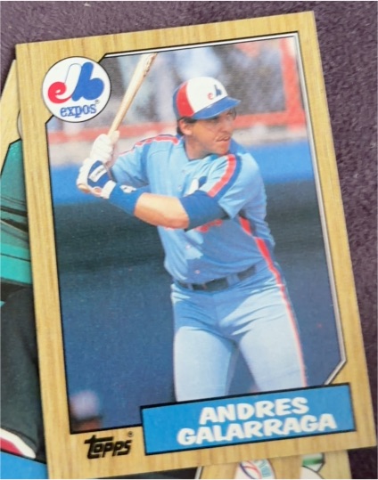 1987 Topps #272 Andres Galarraga — front
