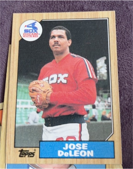 1987 Topps #421 Jose DeLeon — front