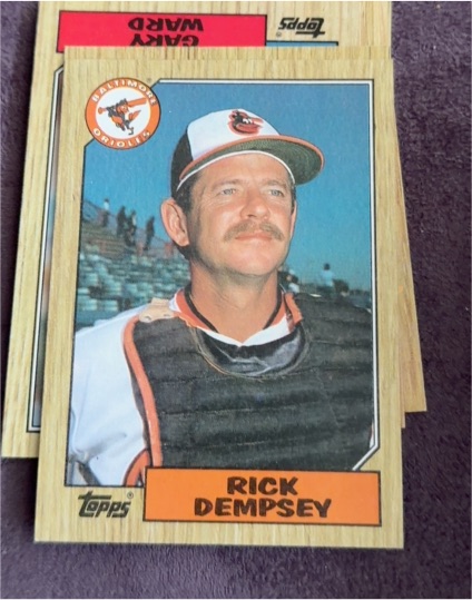 1987 Topps #28 Rick Dempsey — front