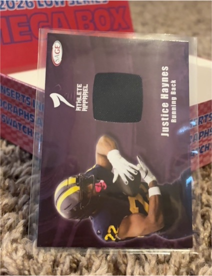 2026 SAGE Low Series Justice Haynes Patch — front