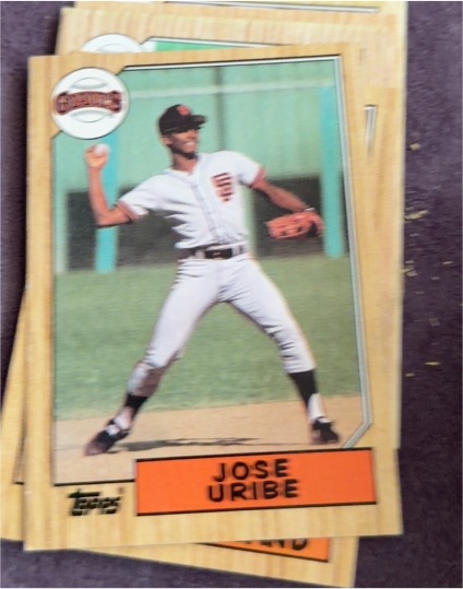 1987 Topps #633 Jose Uribe — front
