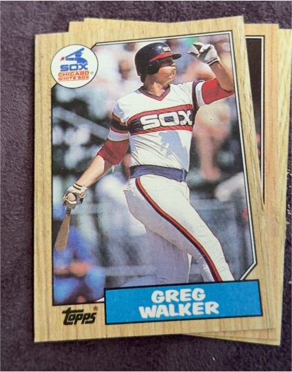 1987 Topps #397 Greg Walker — front