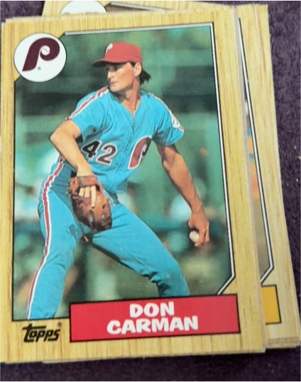 1987 Topps #355 Don Carman — front