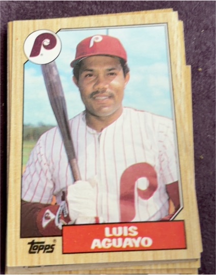 1987 Topps #755 Luis Aguayo — front