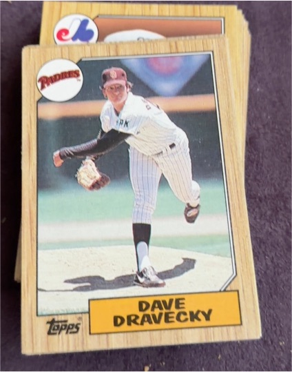 1987 Topps #470 Dave Dravecky — front