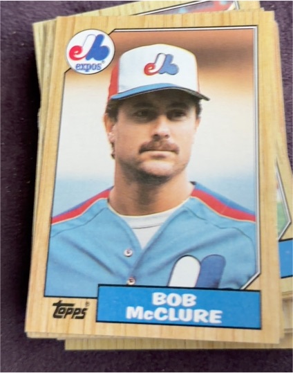 1987 Topps #707 Bob McClure — front