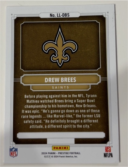 2024 Panini Prestige #LL-DBS Drew Brees — front
