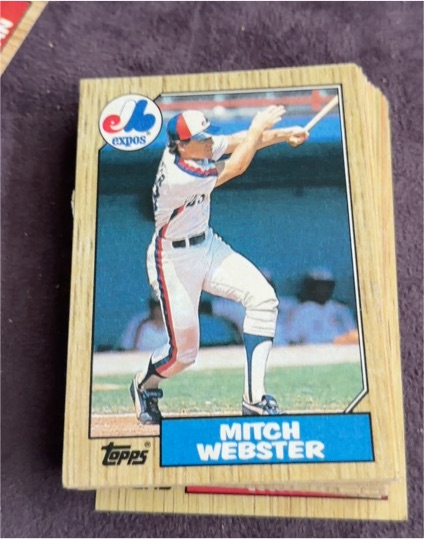 1987 Topps #442 Mitch Webster — front