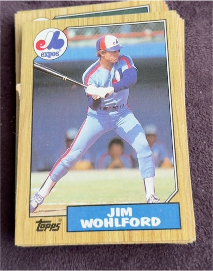 1987 Topps #527 Jim Wohlford — front