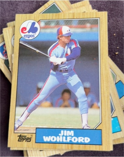 1987 Topps #527 Jim Wohlford — front