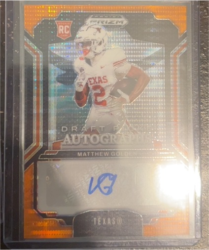 2025 Panini Prizm Draft Picks #DPA-MG Matthew Golden — front