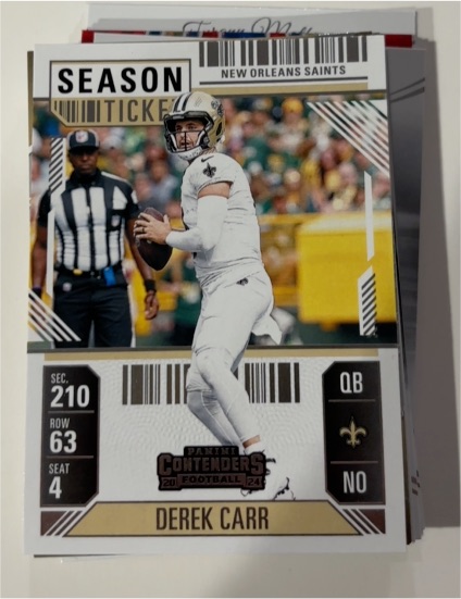 2024 Panini Contenders #72 Derek Carr Season Ticket — front