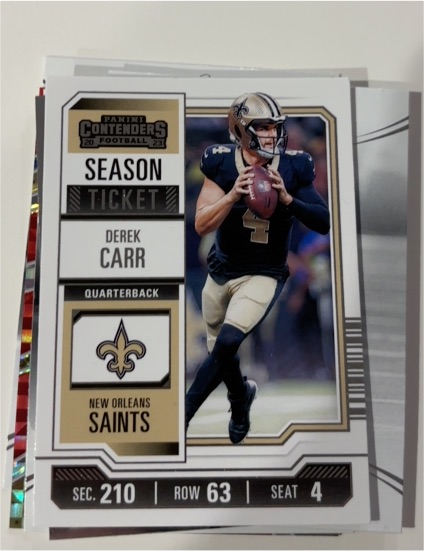 2023 Panini Contenders #72 Derek Carr — front